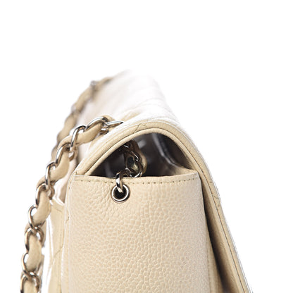 Chanel Caviar Quilted Small Single Flap Light Beige 17 of 21