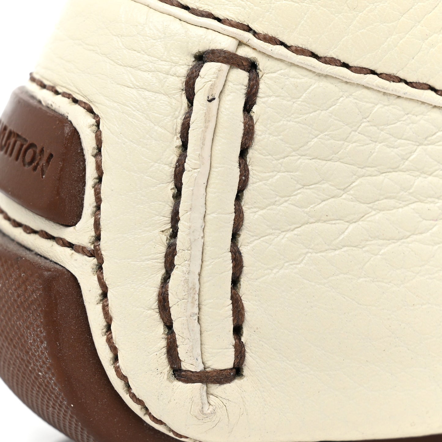 Calfskin Mens Monte Carlo Car Shoe Moccasin Loafers 36.5 White