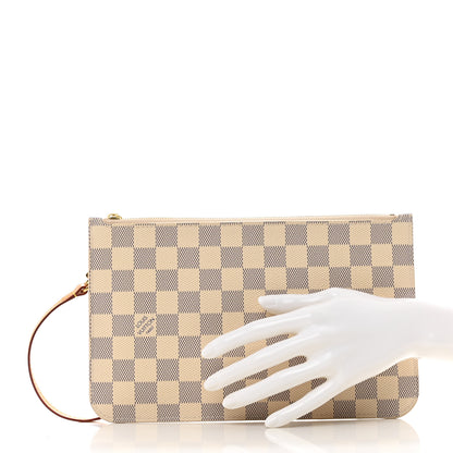 Louis Vuitton Damier Azur Neverfull MM GM Pochette 1 of 8
