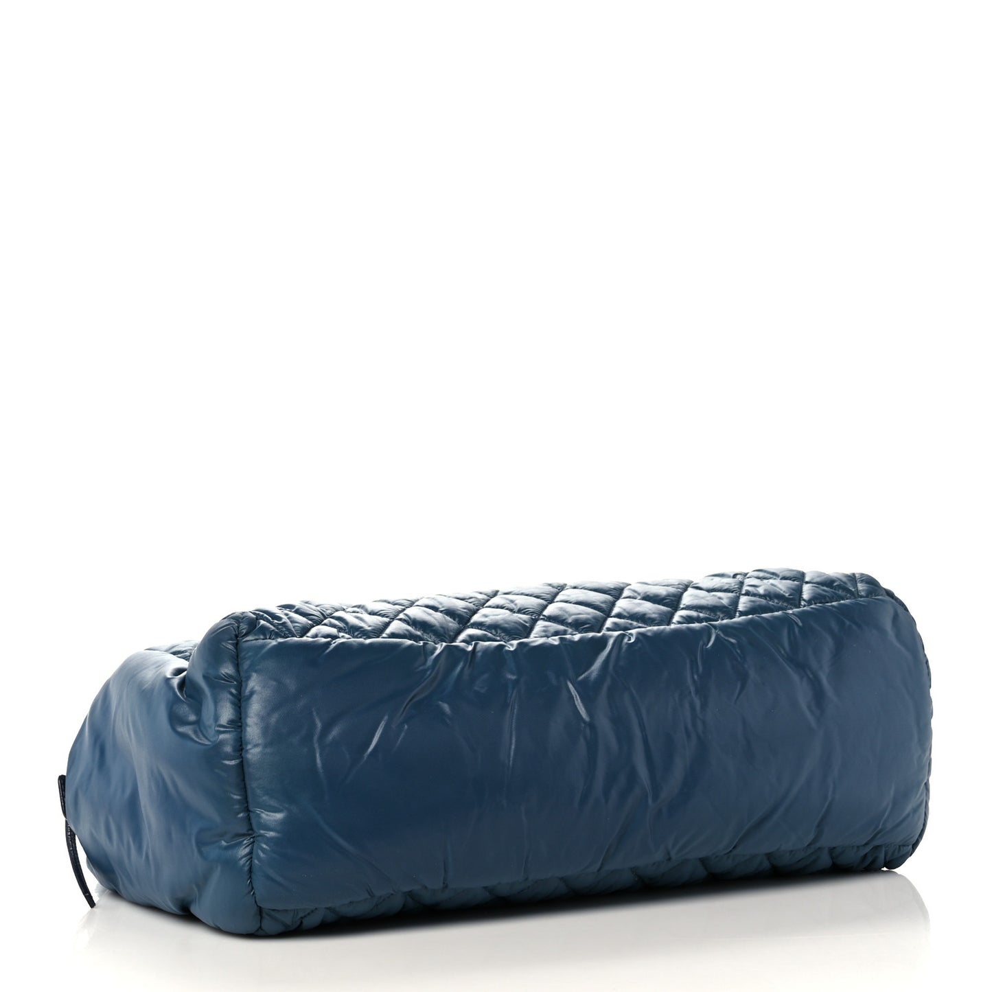 Nylon Quilted Large Coco Cocoon Reversible Tote Blue