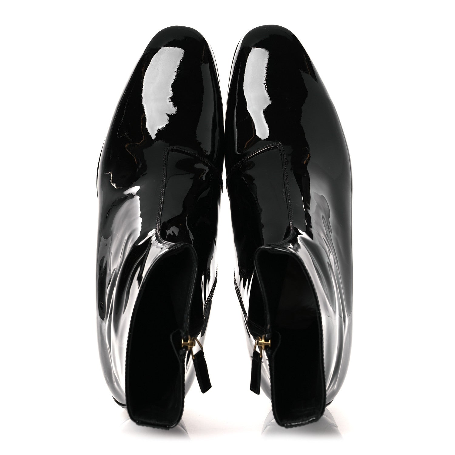 Gucci Patent Calfskin GG Lois Bee Men's Ankle Booties 13 Black 2 of 14