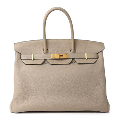 Hermes Togo Horseshoe Birkin 35 Gris Tourterelle Ardoise 1 of 18