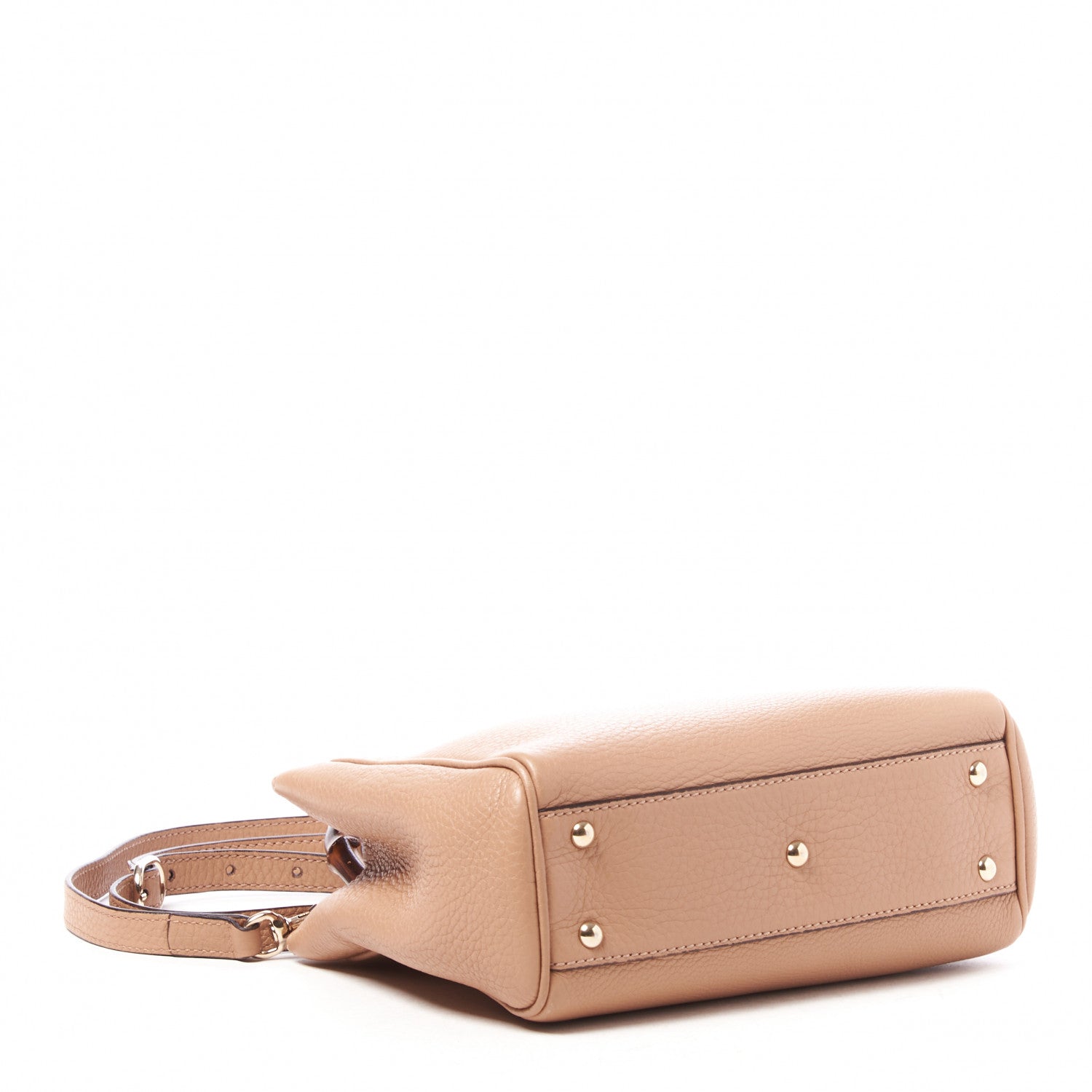 Gucci Cellarius Calfskin Mini Bamboo Shopper Tote Camelia 3 of 8