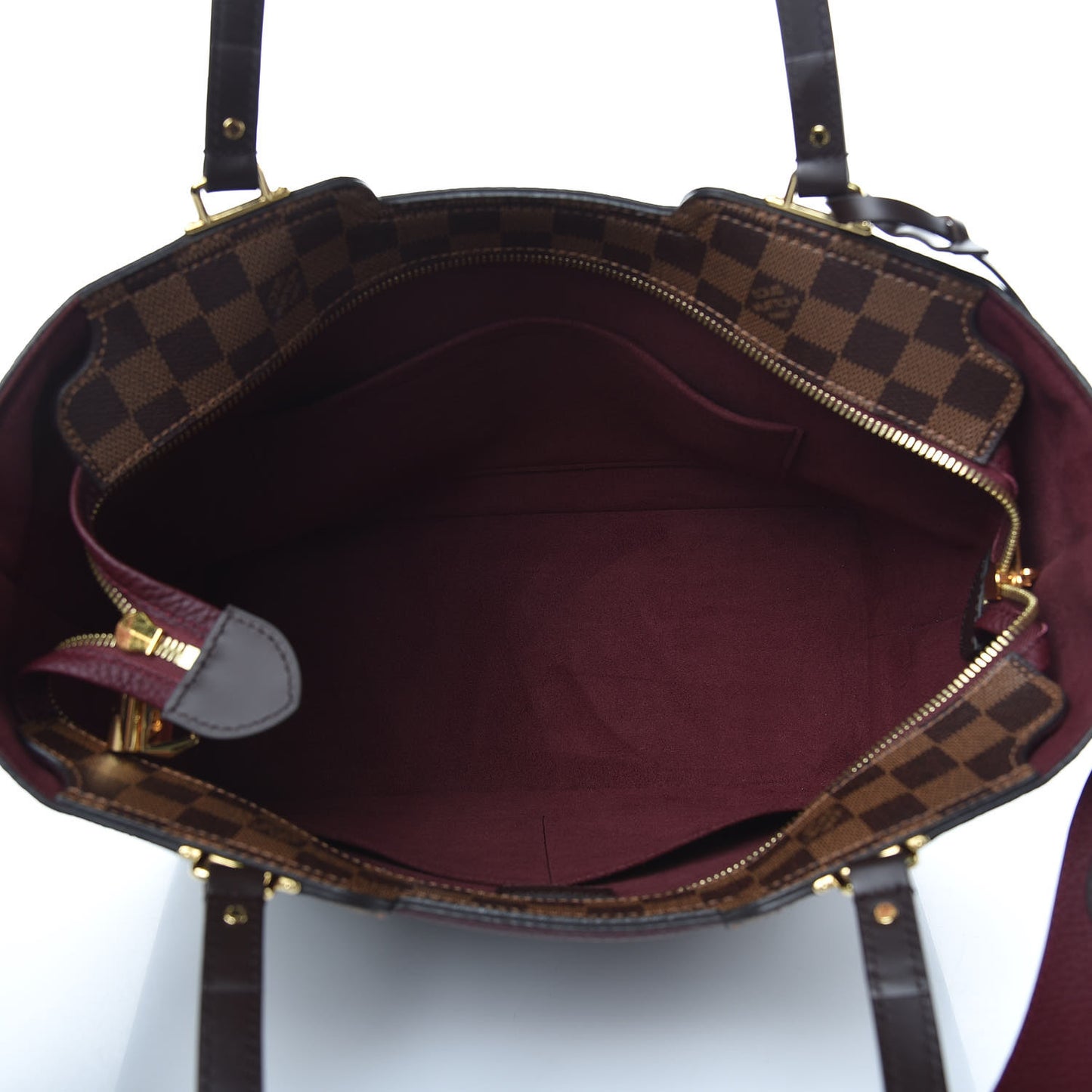 Damier Ebene Taurillon Jersey Bordeaux