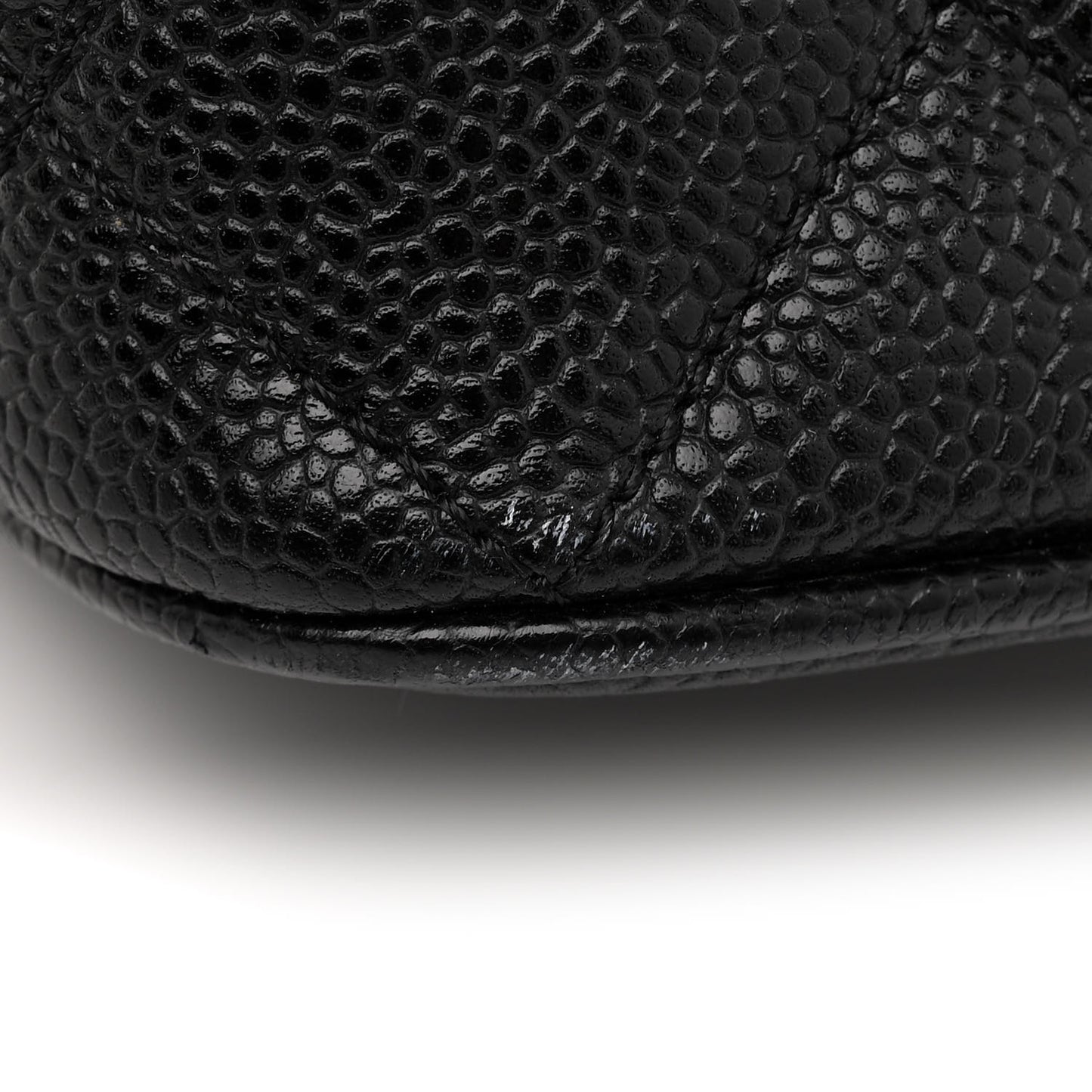 Caviar Quilted Medallion Tote Black