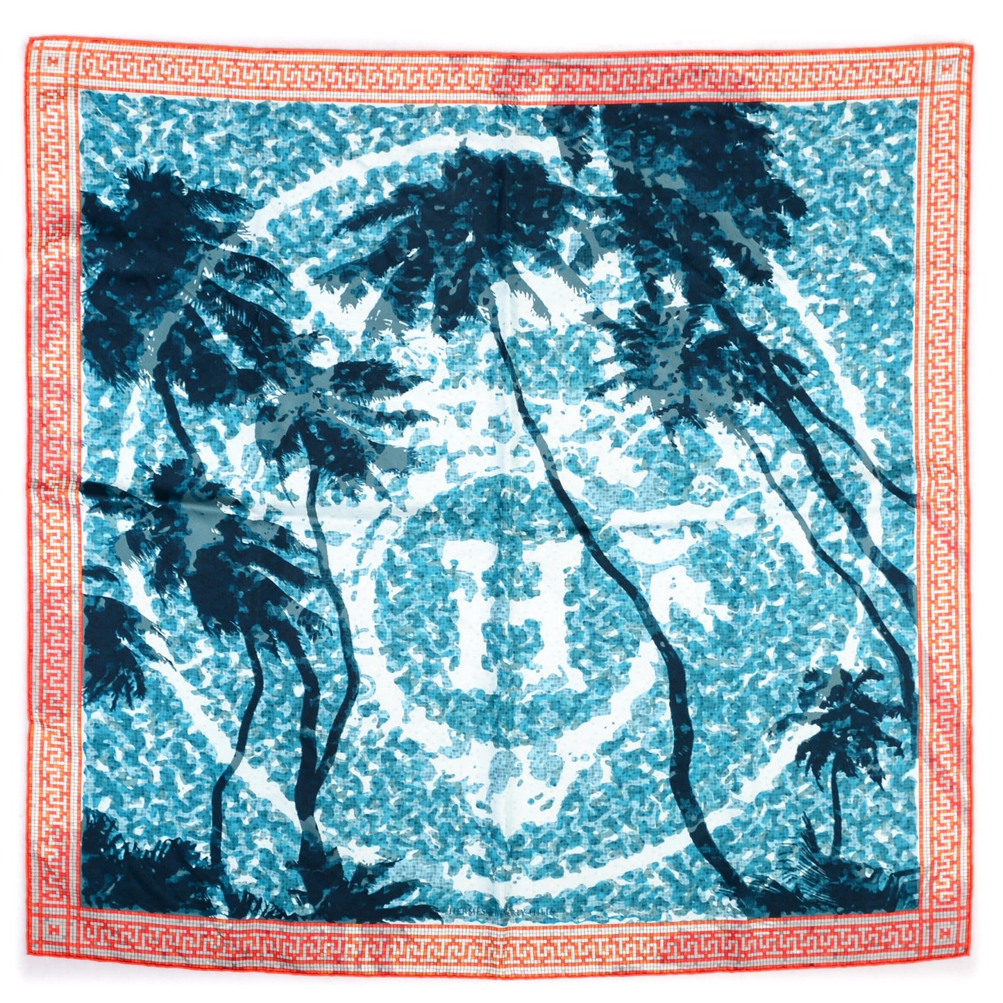 Silk A Beverly Hills Scarf 90 Bleu