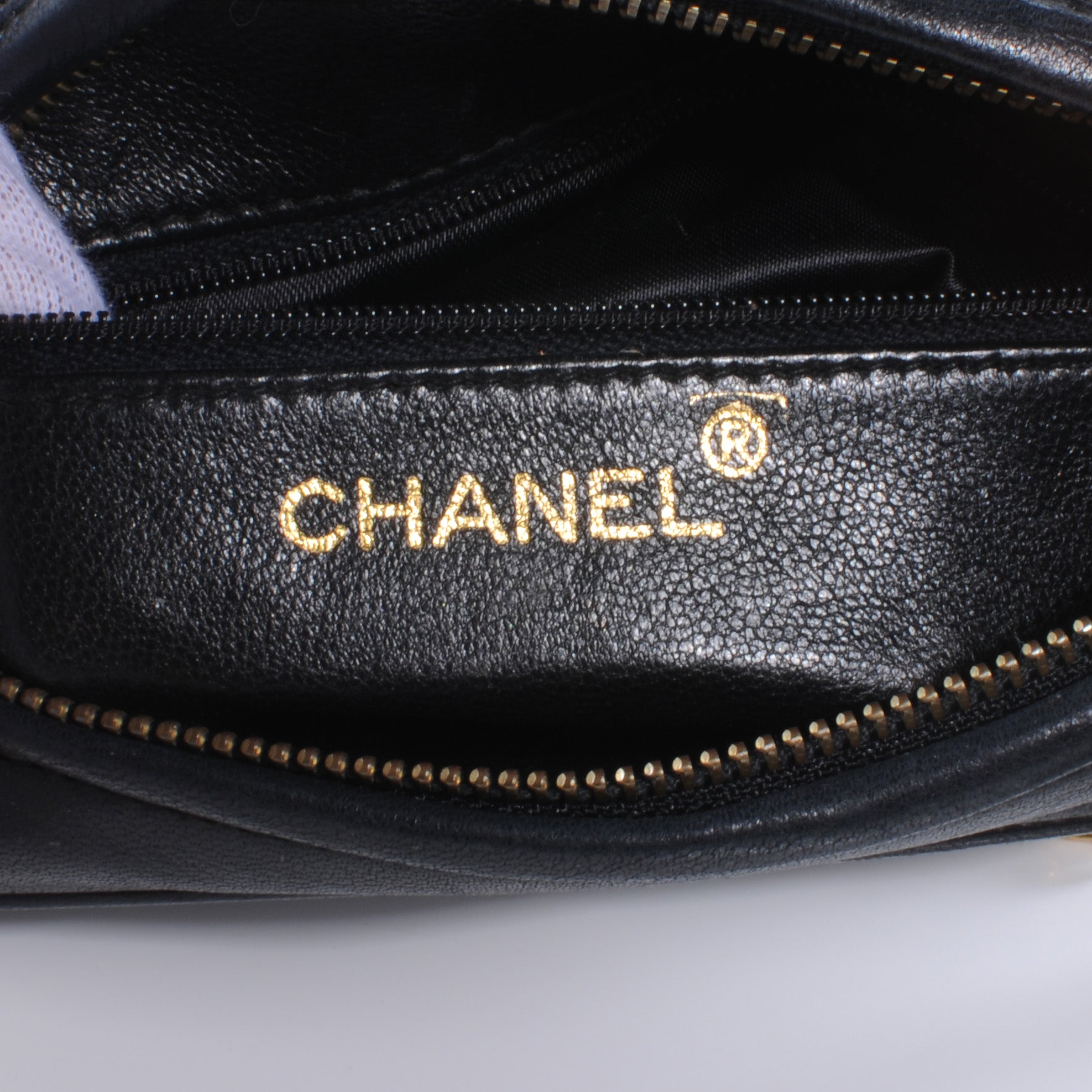 Chanel Lambskin Chevron Tassel Camera Case Navy 6 of 10