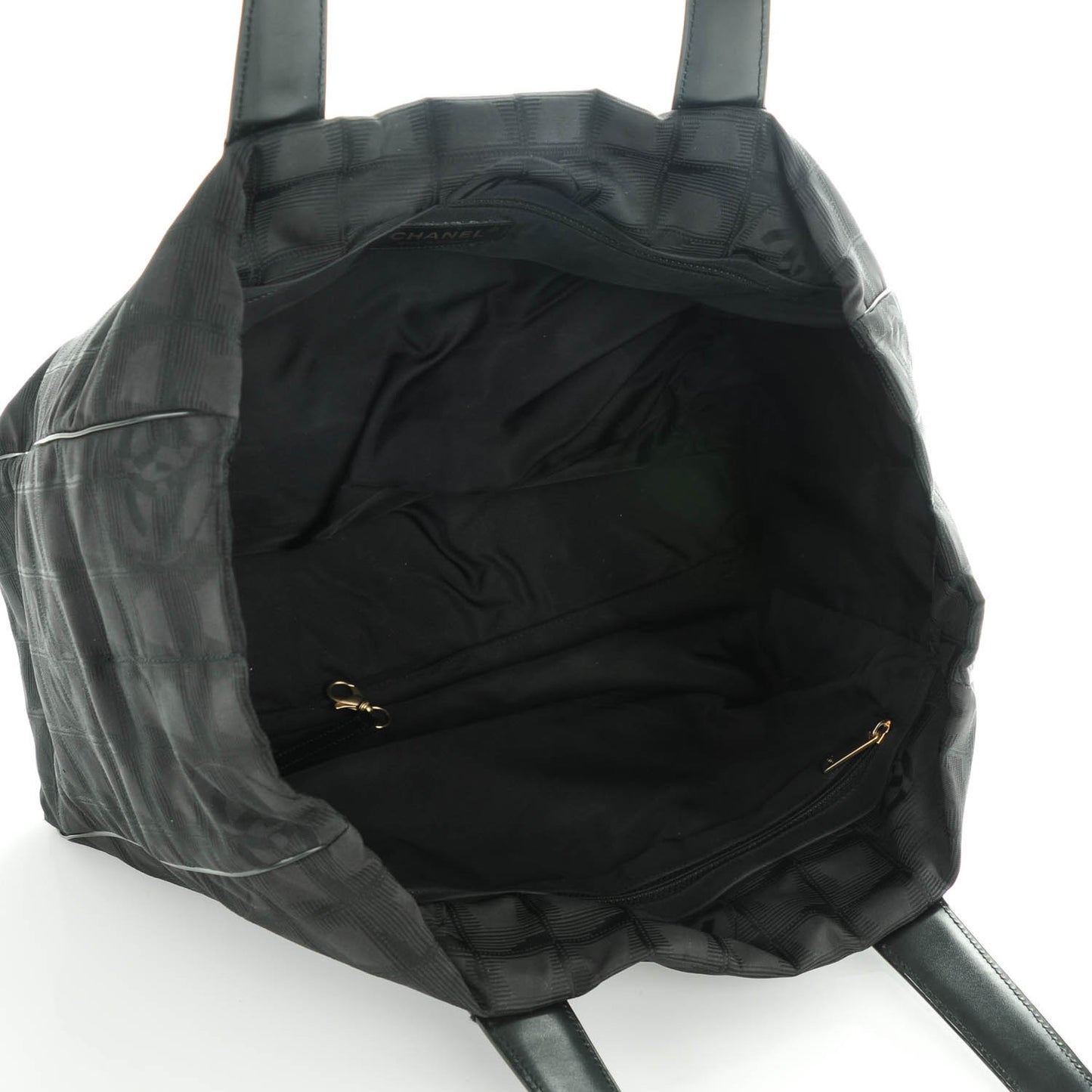 Nylon Medium Travel Tote Black