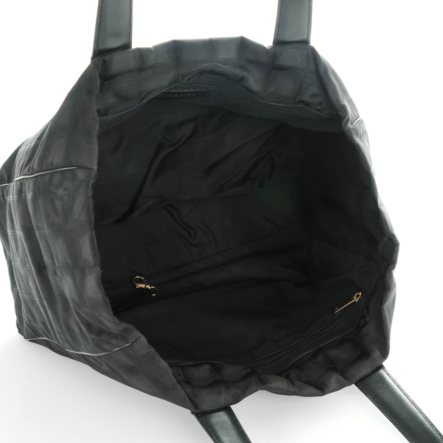 Chanel Nylon Medium Travel Tote Black 5 of 8