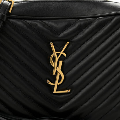 Saint Laurent Calfskin Matelasse Monogram Lou Camera Bag Black 6 of 10