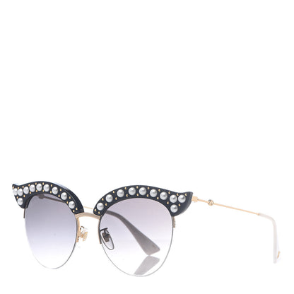 Gucci Pearl Cat Eye Sunglasses GG0212S Black 1 of 7