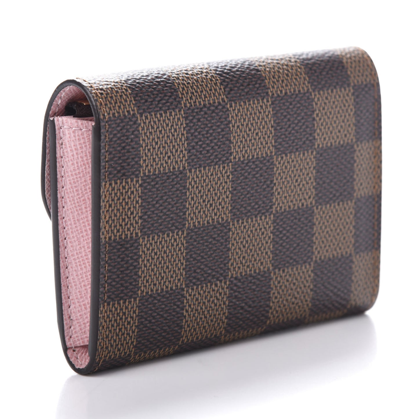 Damier Ebene Rosalie Coin Purse Rose Ballerine