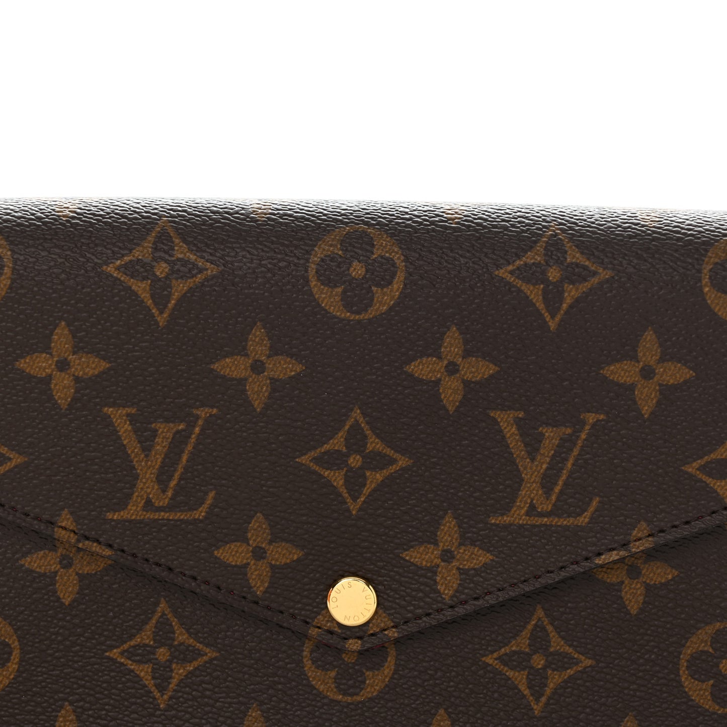 Monogram Pochette Felicie Chain Wallet Fuchsia
