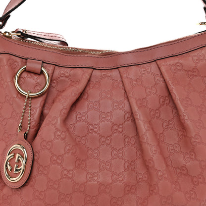 Gucci Guccissima Medium Sukey Hobo Rose 7 of 15