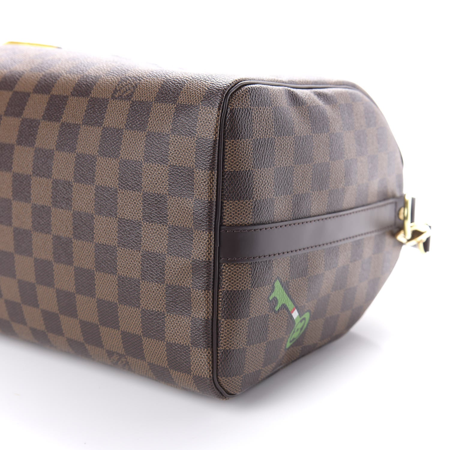 Louis Vuitton Damier Ebene Patches Speedy Bandouliere 30 8 of 12