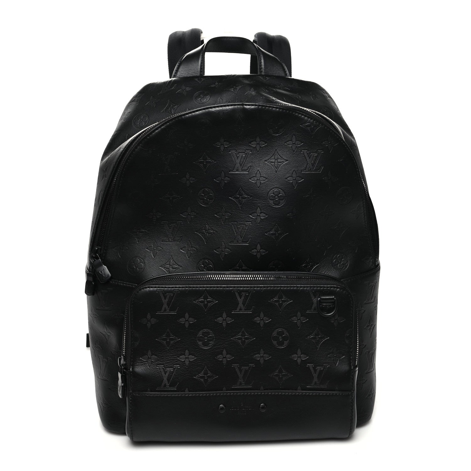 Louis Vuitton Calfskin Monogram Shadow Racer Backpack Black 1 of 9