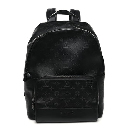 Louis Vuitton Calfskin Monogram Shadow Racer Backpack Black 1 of 9