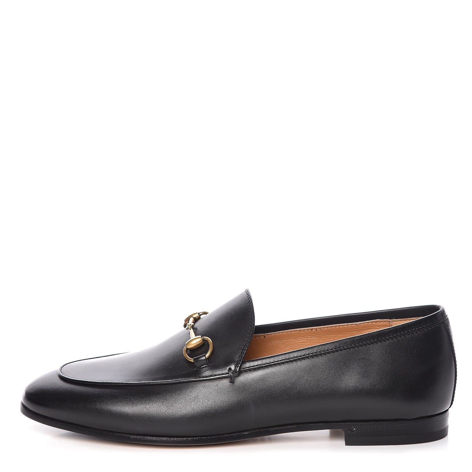 Gucci Calfskin Womens Jordaan Loafers 39 Black 1 of 10