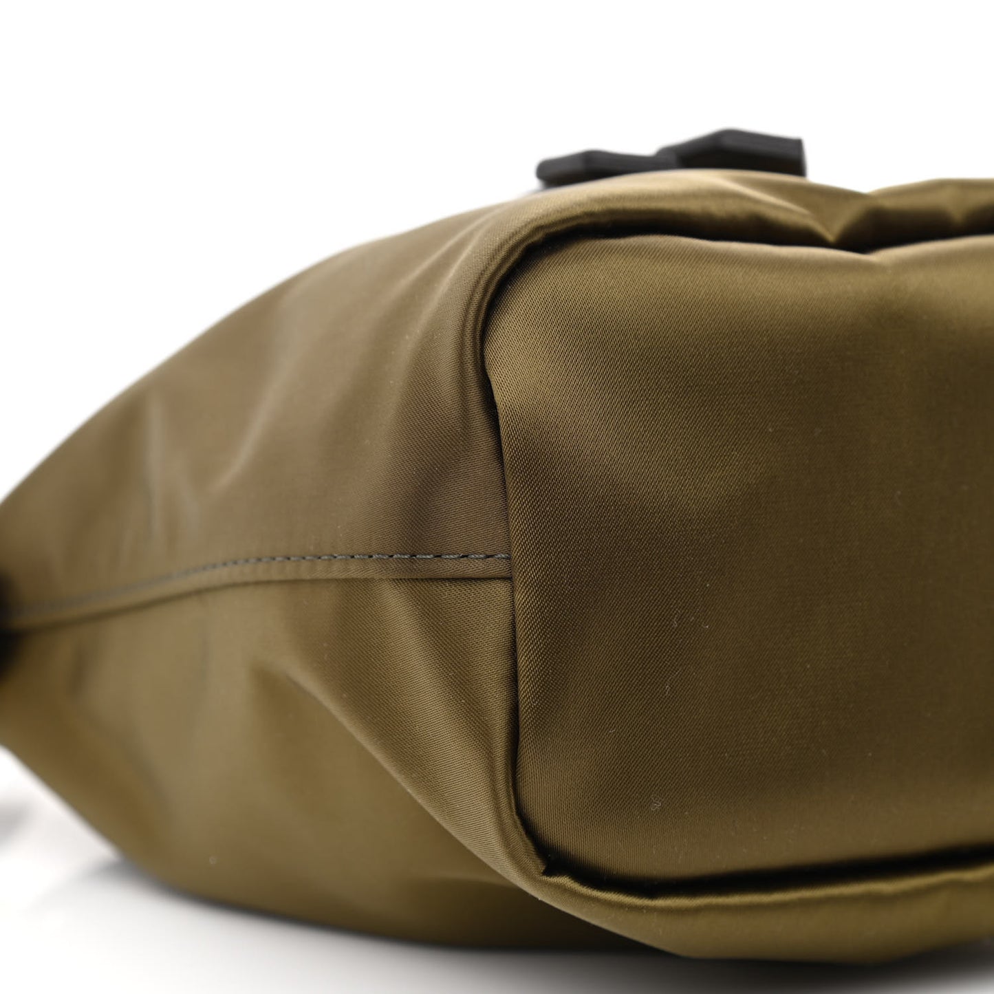 Nylon Small Disco Bucket Bag Brown