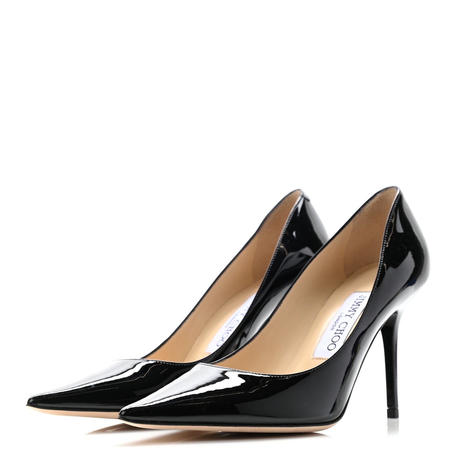 Jimmy Choo Patent Agnes 85 Pumps 36 Black 3 of 10