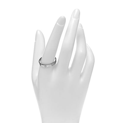 Cartier 18K White Gold 3.5mm LOVE Wedding Band Ring 65 11 2 of 4