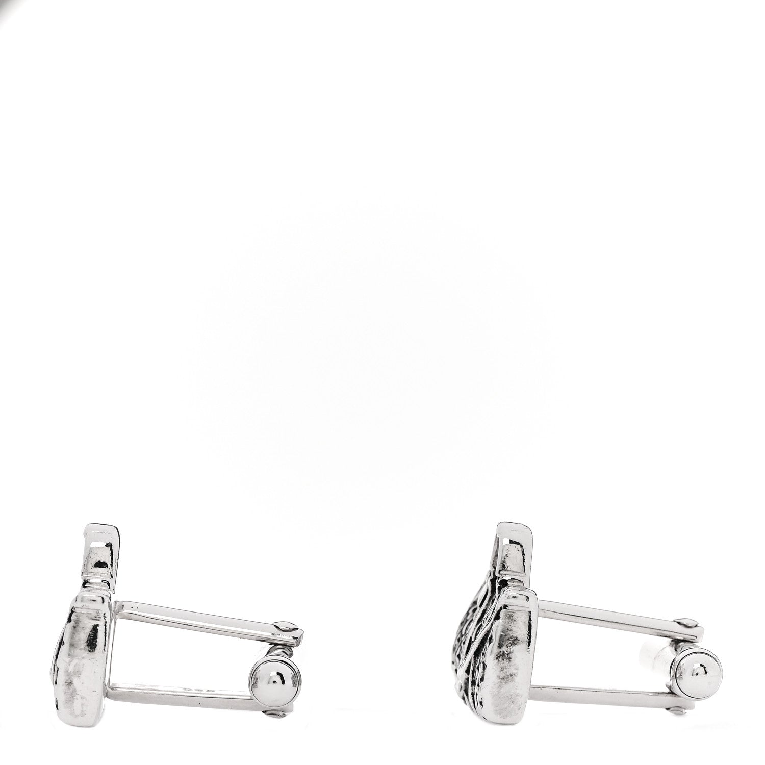 Louis Vuitton Sterling Silver Speedy Cufflinks 4 of 7