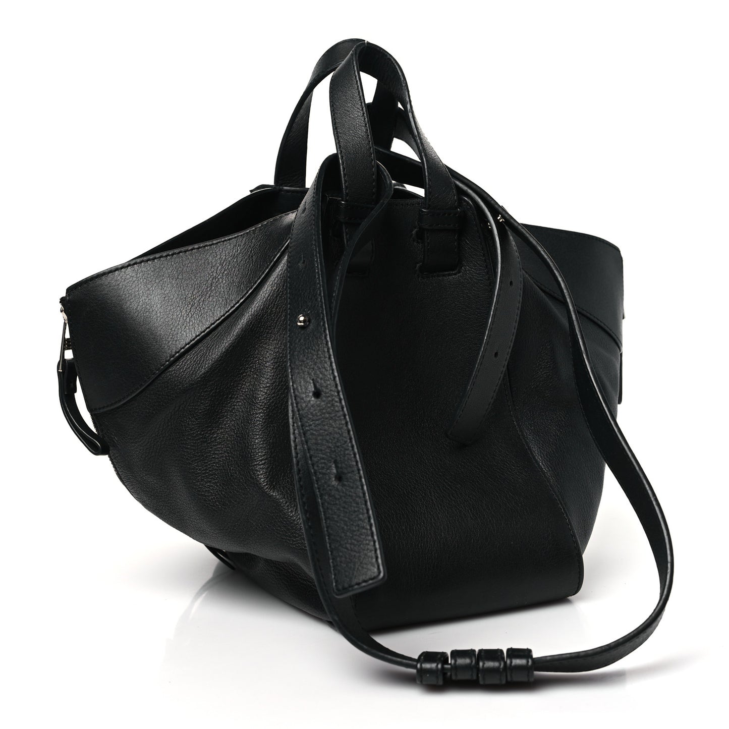 Calfskin Small Hammock Shoulder Bag Black