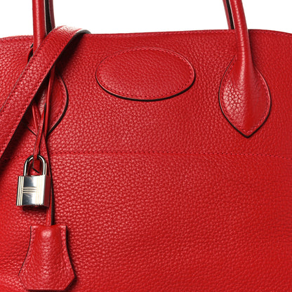 Hermes Taurillon Clemence Bolide 35 Rouge Casaque 7 of 9