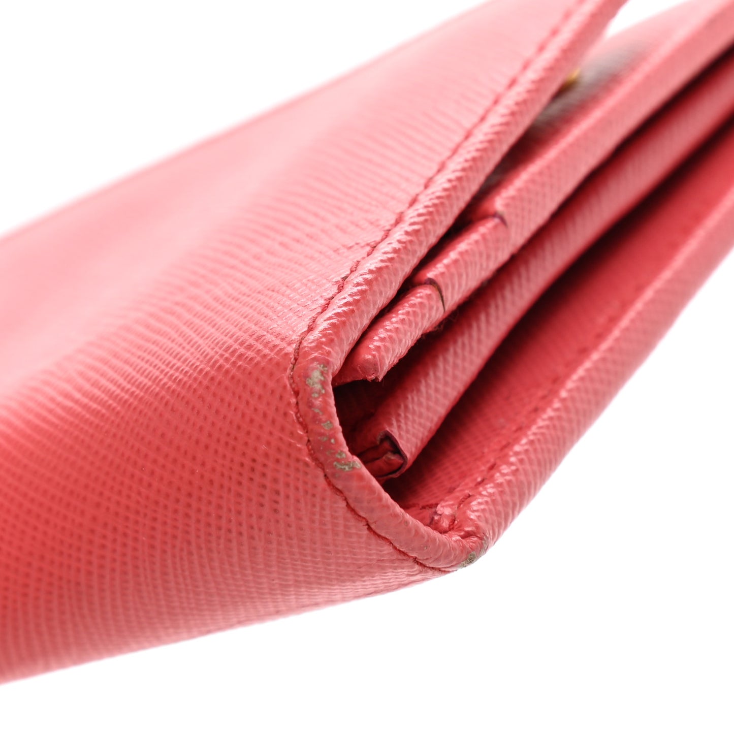 Saffiano Metal Continental Flap Wallet Peonia