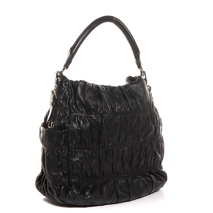Prada Nappa Gaufre Hobo Black 3 of 10