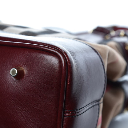 Burberry House Check Tote Burgundy 14 of 16