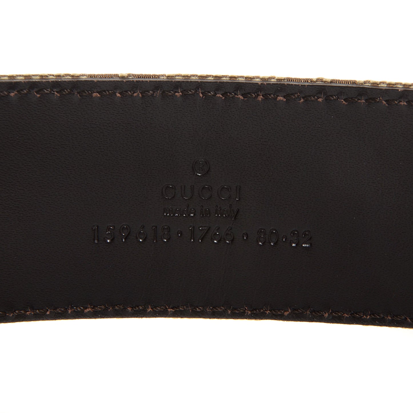 Monogram Horsebit Ring Belt Brown 80 32