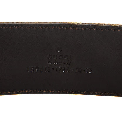 Gucci Monogram Horsebit Ring Belt Brown 80 32 3 of 5
