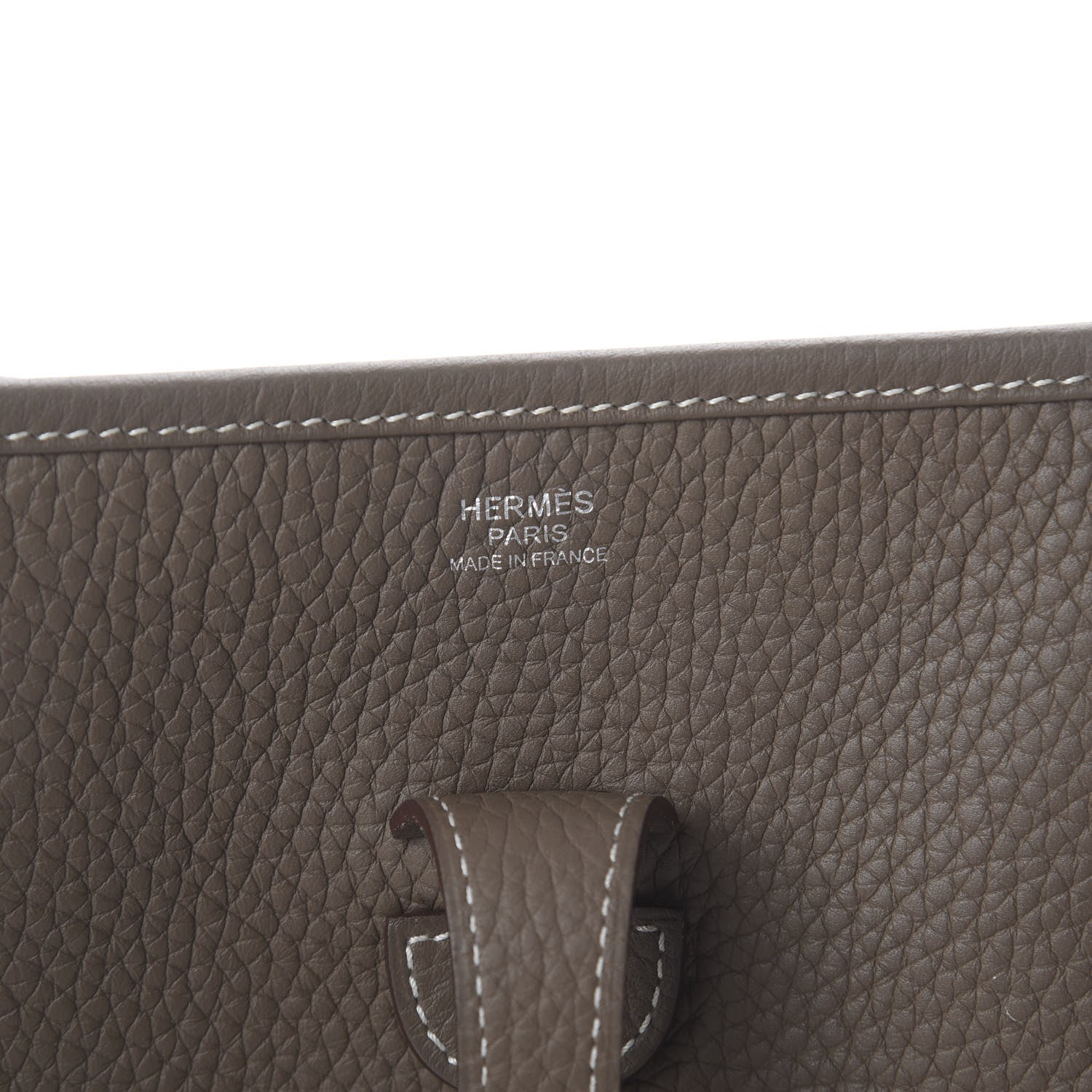 Hermes Taurillon Clemence Evelyne III PM Etoupe 7 of 8