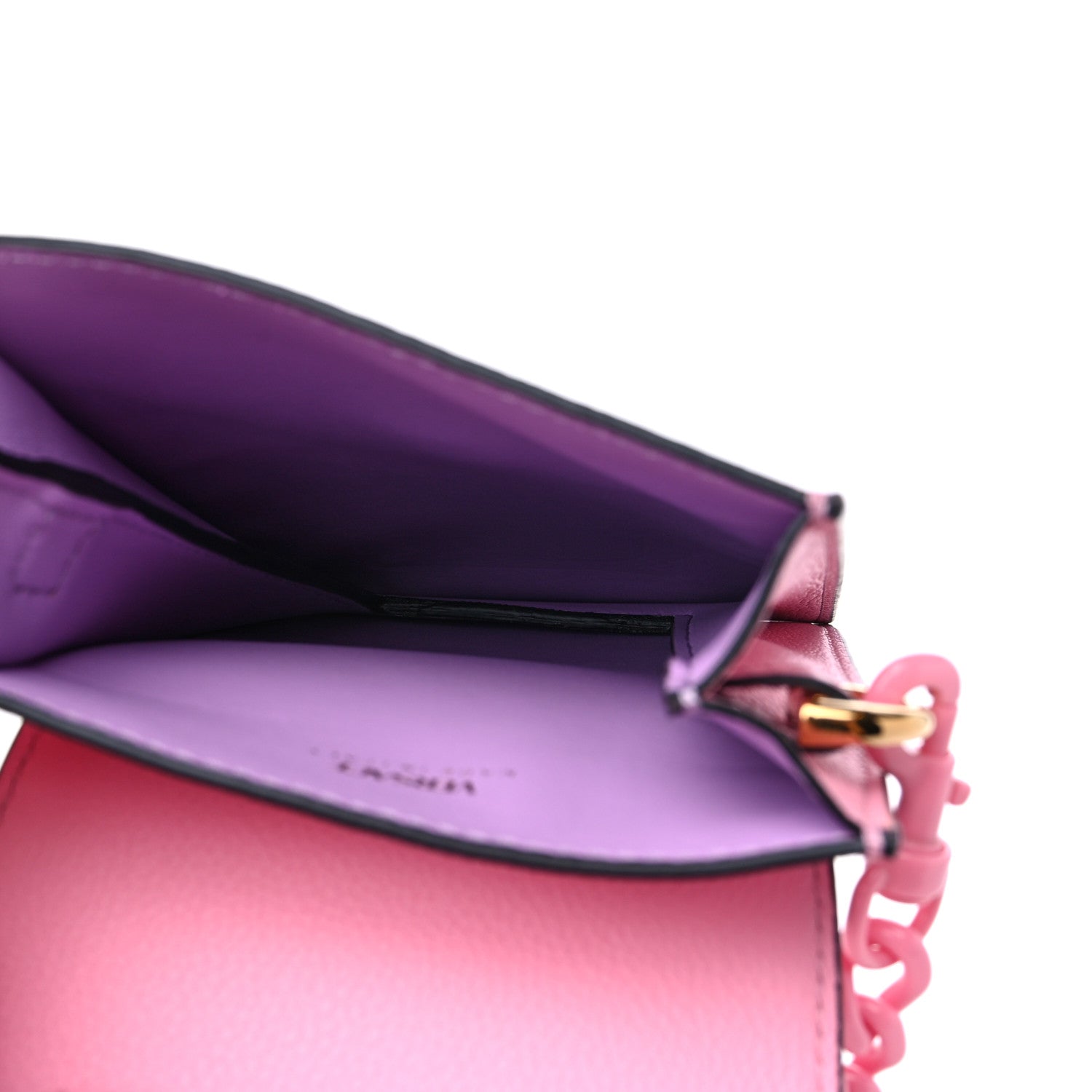 Versace Calfskin La Medusa Chain Crossbody Phone Pouch Pink 5 of 8