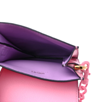Versace Calfskin La Medusa Chain Crossbody Phone Pouch Pink 5 of 8