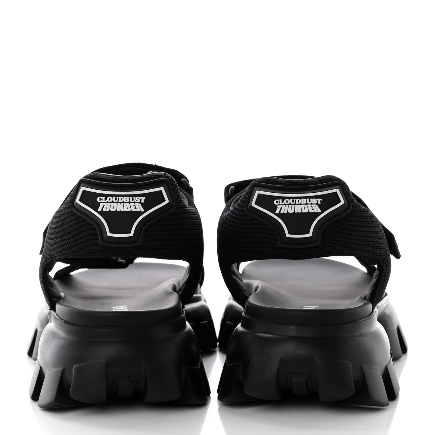 Rubber Nylon Velcro Mens Cloudbust Thunder Sandals 8.5 Black