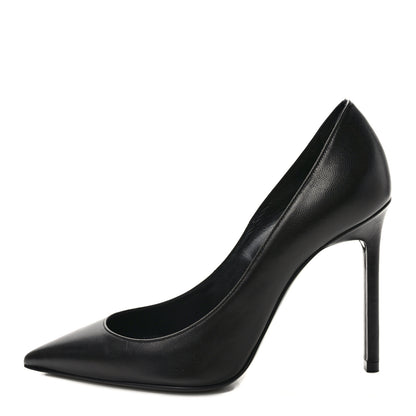 Saint Laurent Calfskin Zoe 105 Pumps 35 Black 1 of 8