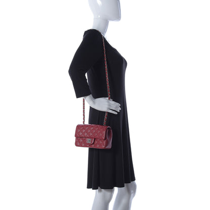 Chanel Caviar Quilted Mini Rectangular Flap Red 2 of 11