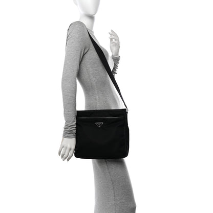 Prada Tessuto Nylon Messenger Bag Black 2 of 10