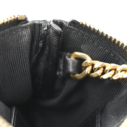 Saint Laurent Calfskin Matelasse Monogram Key Pouch Black 8 of 12