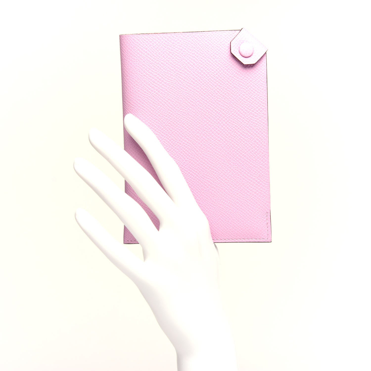 Hermes Epsom Tarmac PM Passport Holder Mauve Sylvestre 2 of 7