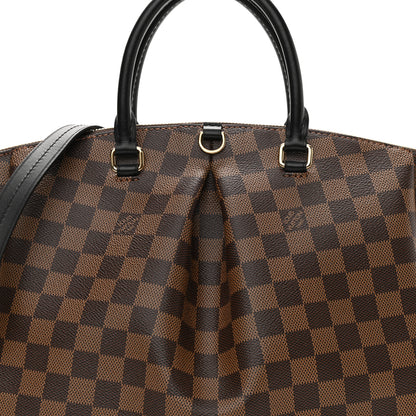 Louis Vuitton Damier Ebene Odeon Tote MM Black 7 of 9