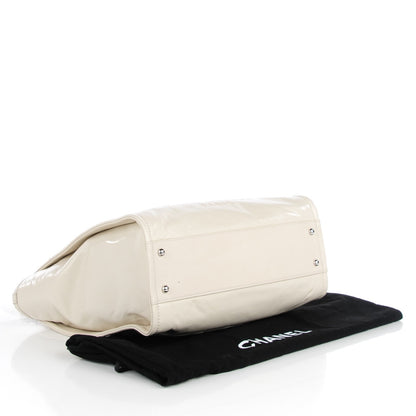 Chanel Glazed Calfskin Small Deauville Tote Ivory 4 of 7
