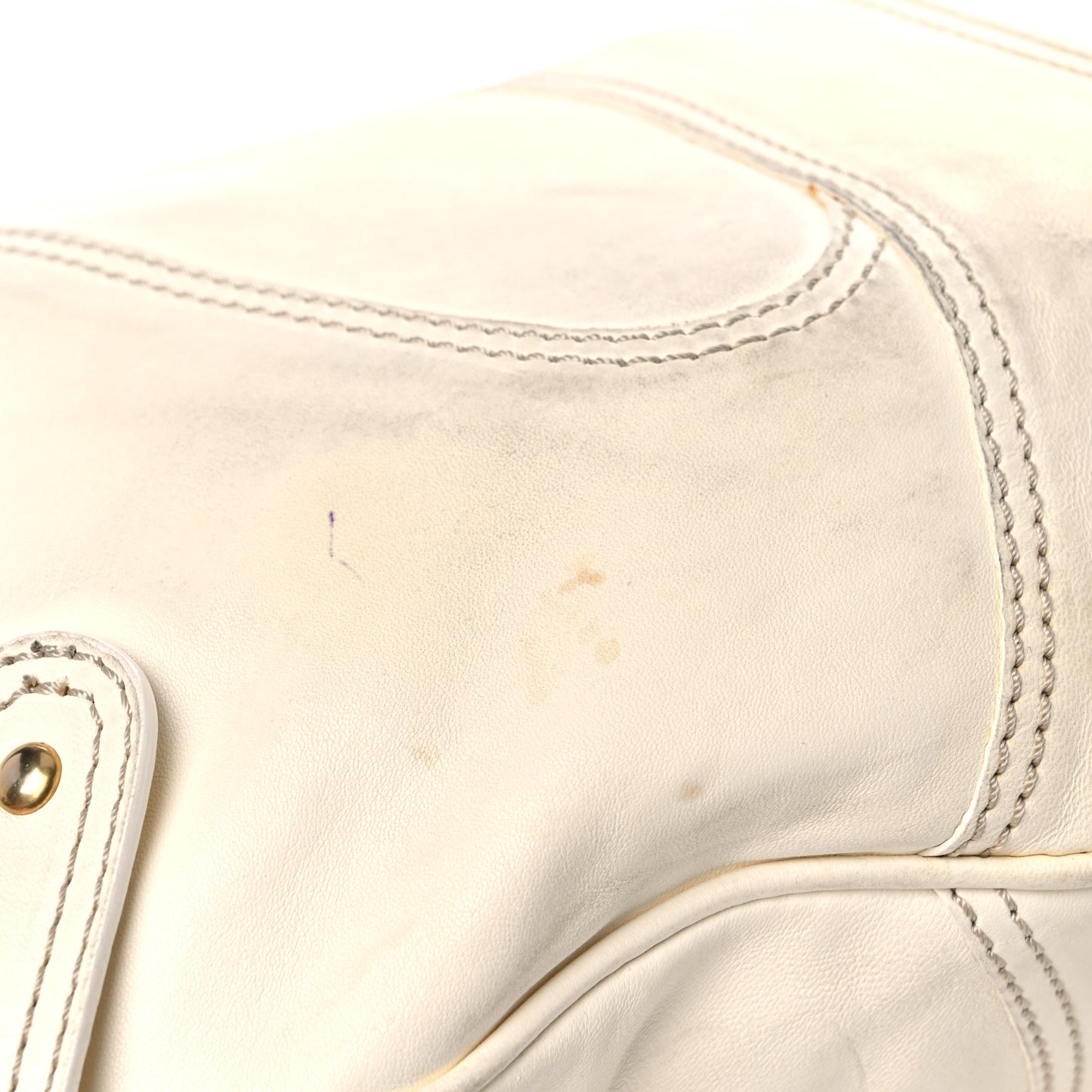 Lambskin Catch Hobo White
