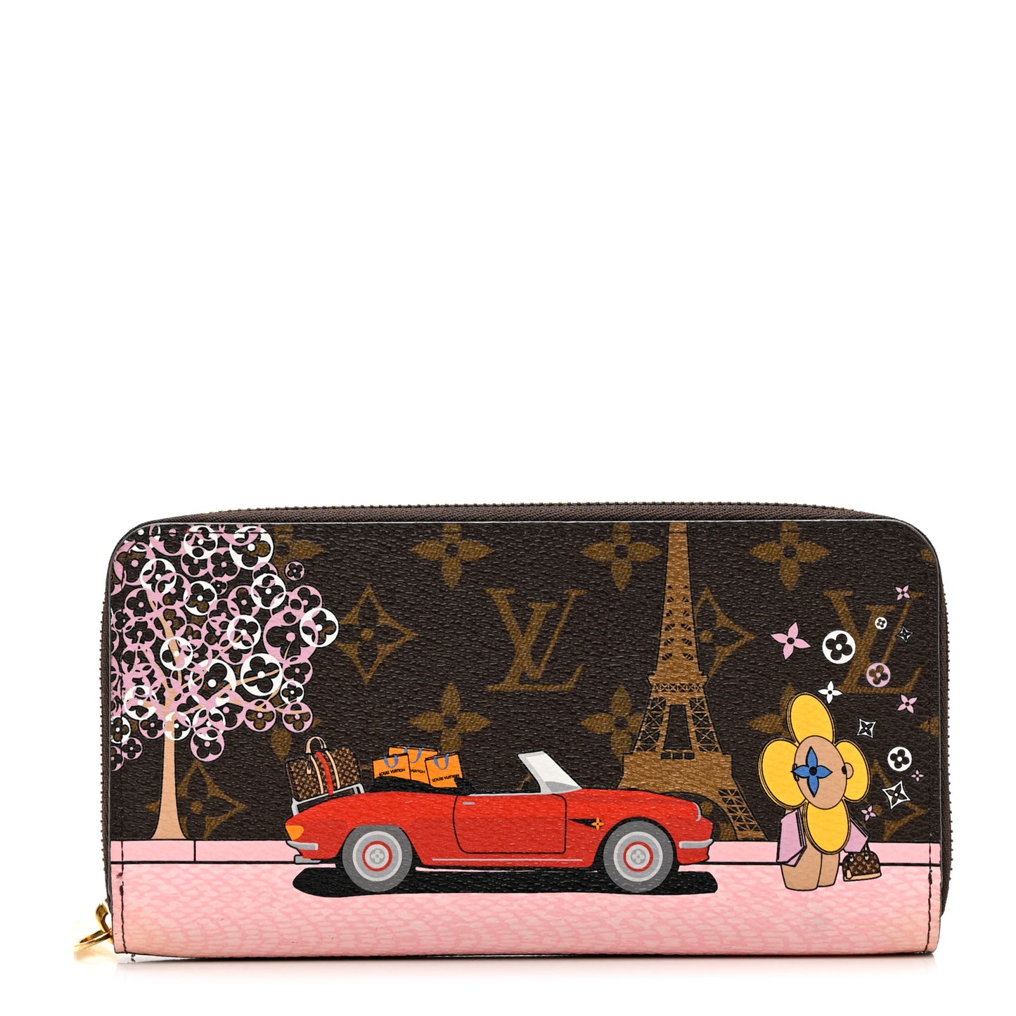 Monogram 2019 Christmas Animation Zippy Wallet