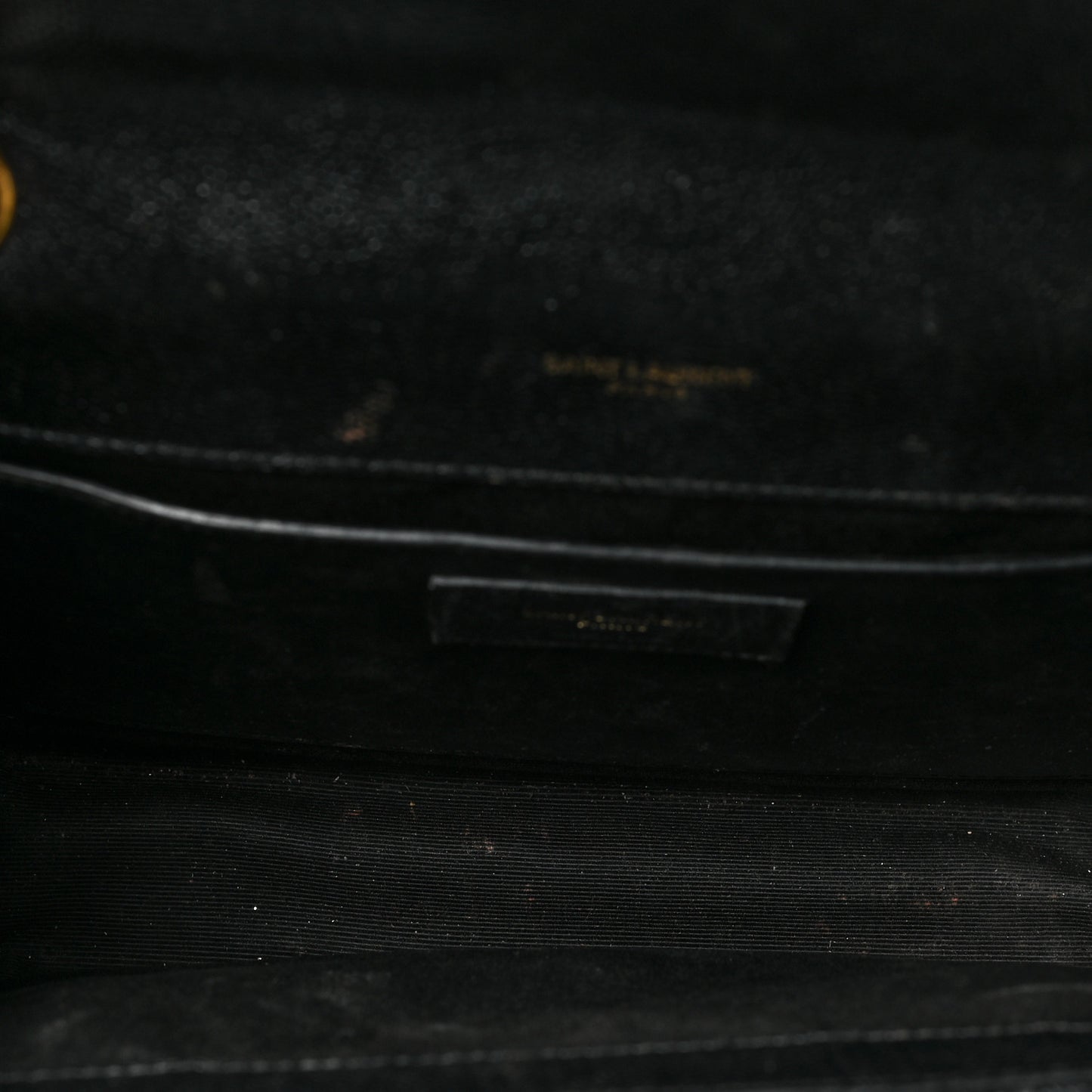 Grain De Poudre Matelasse Chevron Medium Monogram Satchel Black