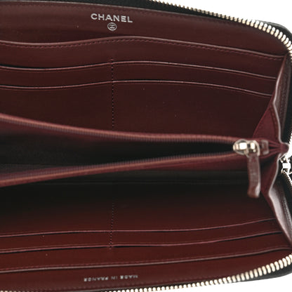 Chanel Caviar Quilted Large Gusset Zip Around Wallet Black 5 of 8