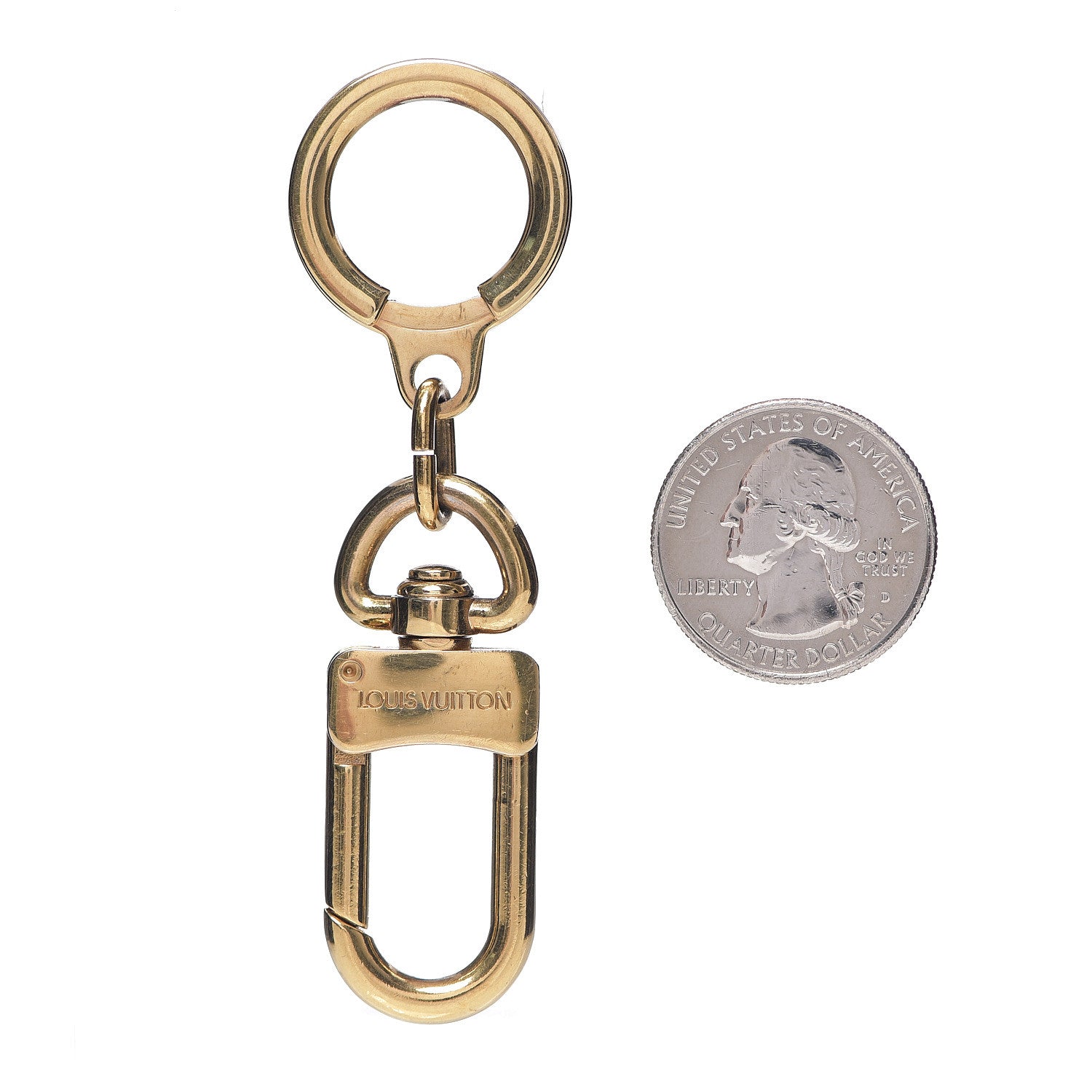Louis Vuitton Pochette Extender Key Ring Gold 2 of 2