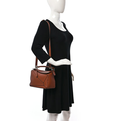Loewe Calfskin Small Puzzle Bag Tan 2 of 8
